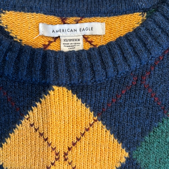 American Eagle argyle sweater - Picture 2 of 4